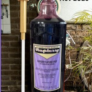 Starbucks Raspberry Syrup in Dark Purple with Pump